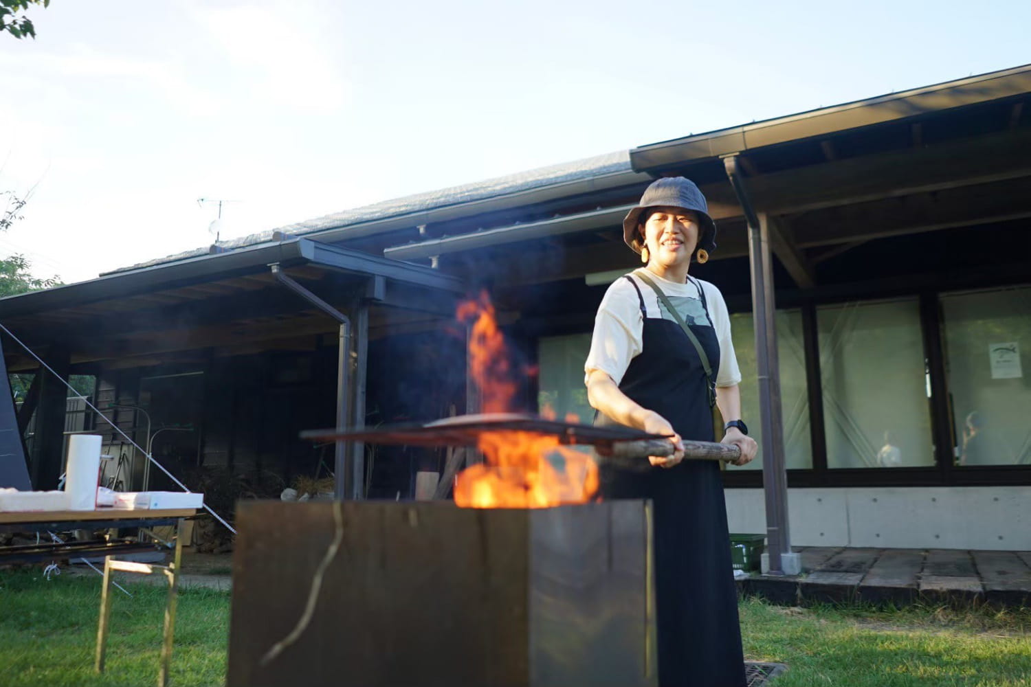 カツオの藁焼き体験